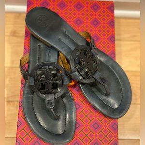 Tory Burch Miller Sandal 2 size 8.4 Bright Navy